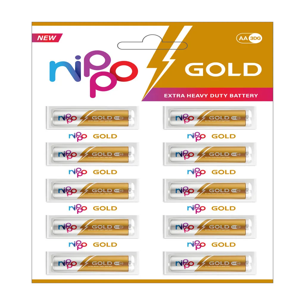 Nippo 3 DG Zinc Carbon AA Battery