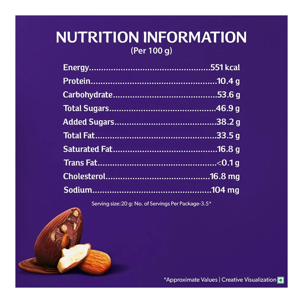 Cadbury Dairy Milk Roast Almond Chocolate Bar 4