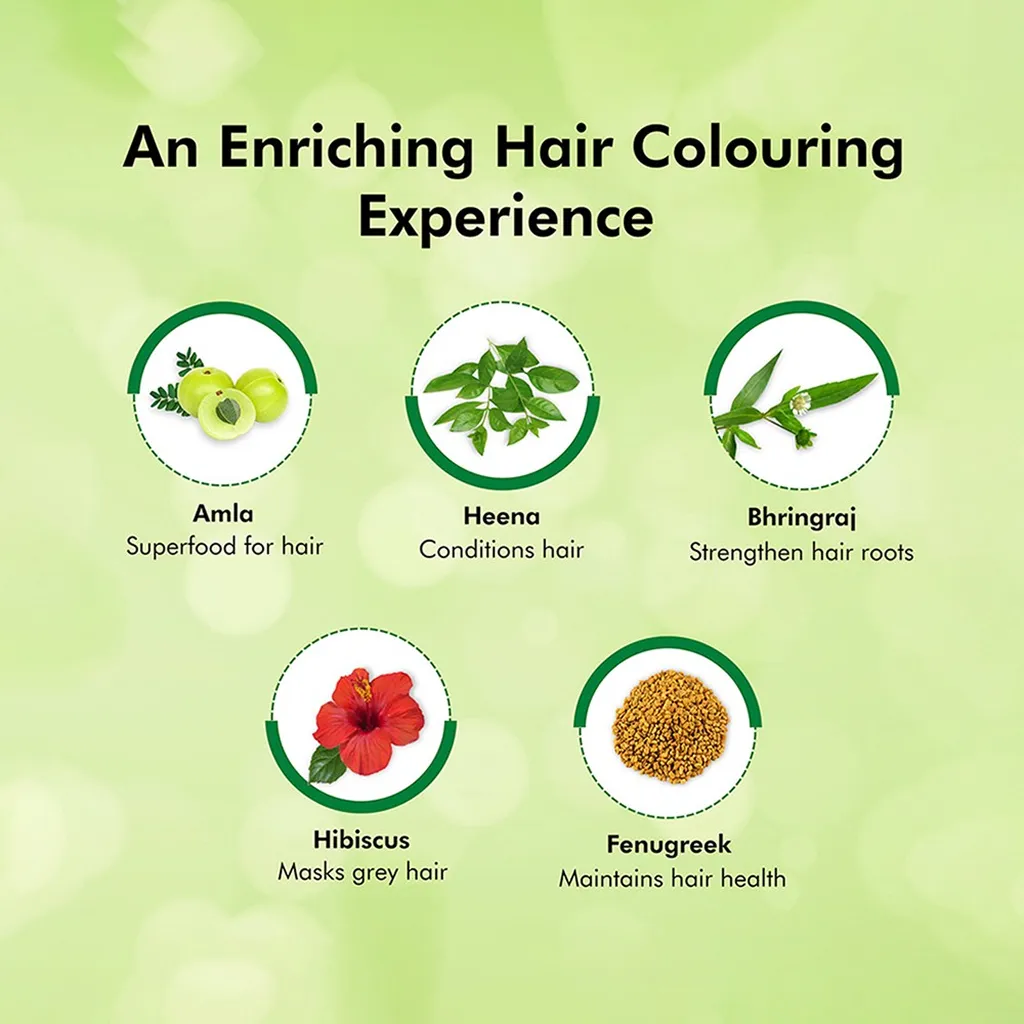 Indica Natural Black Hair Color Shampoo B3G1 2