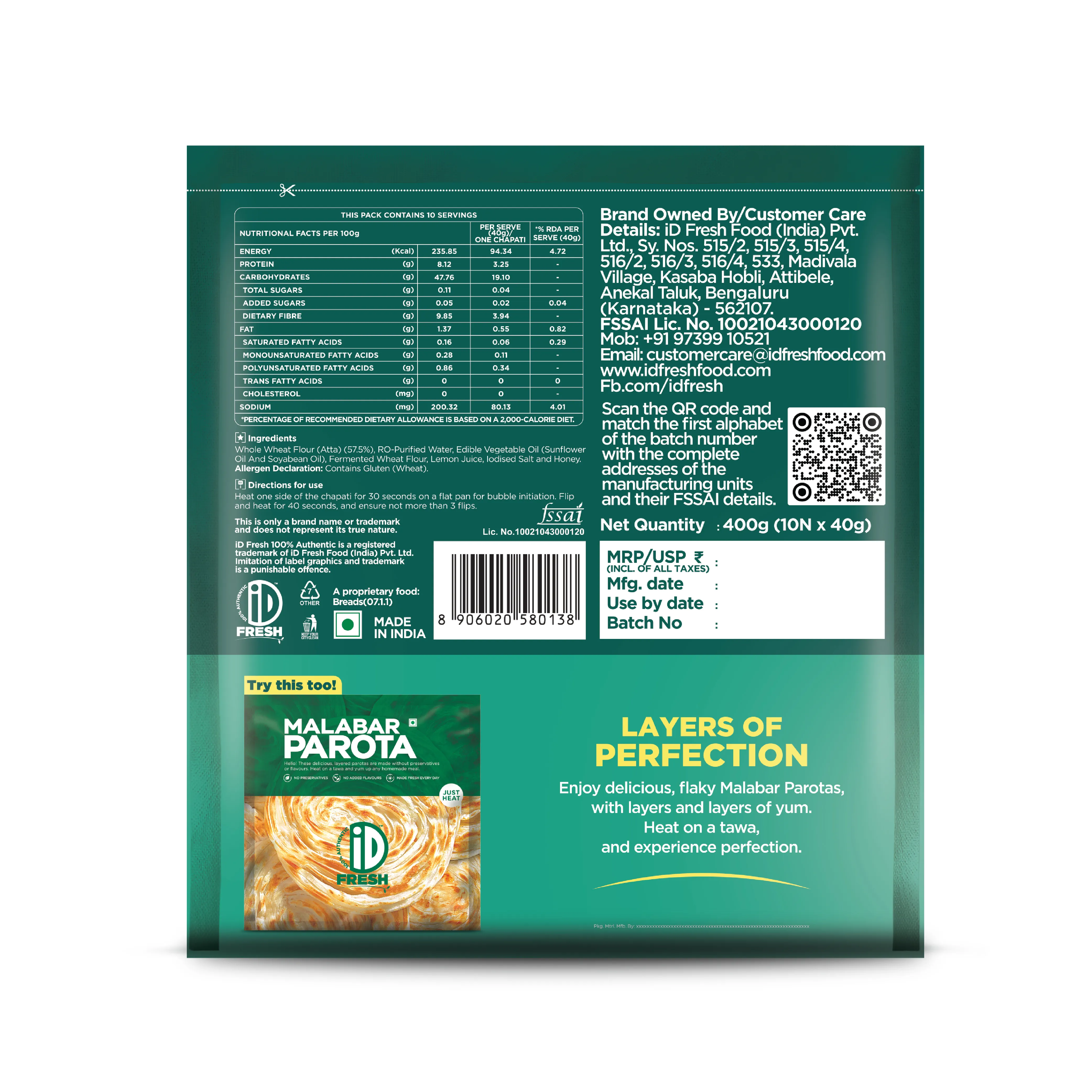 iD Whole Wheat Chapati 1