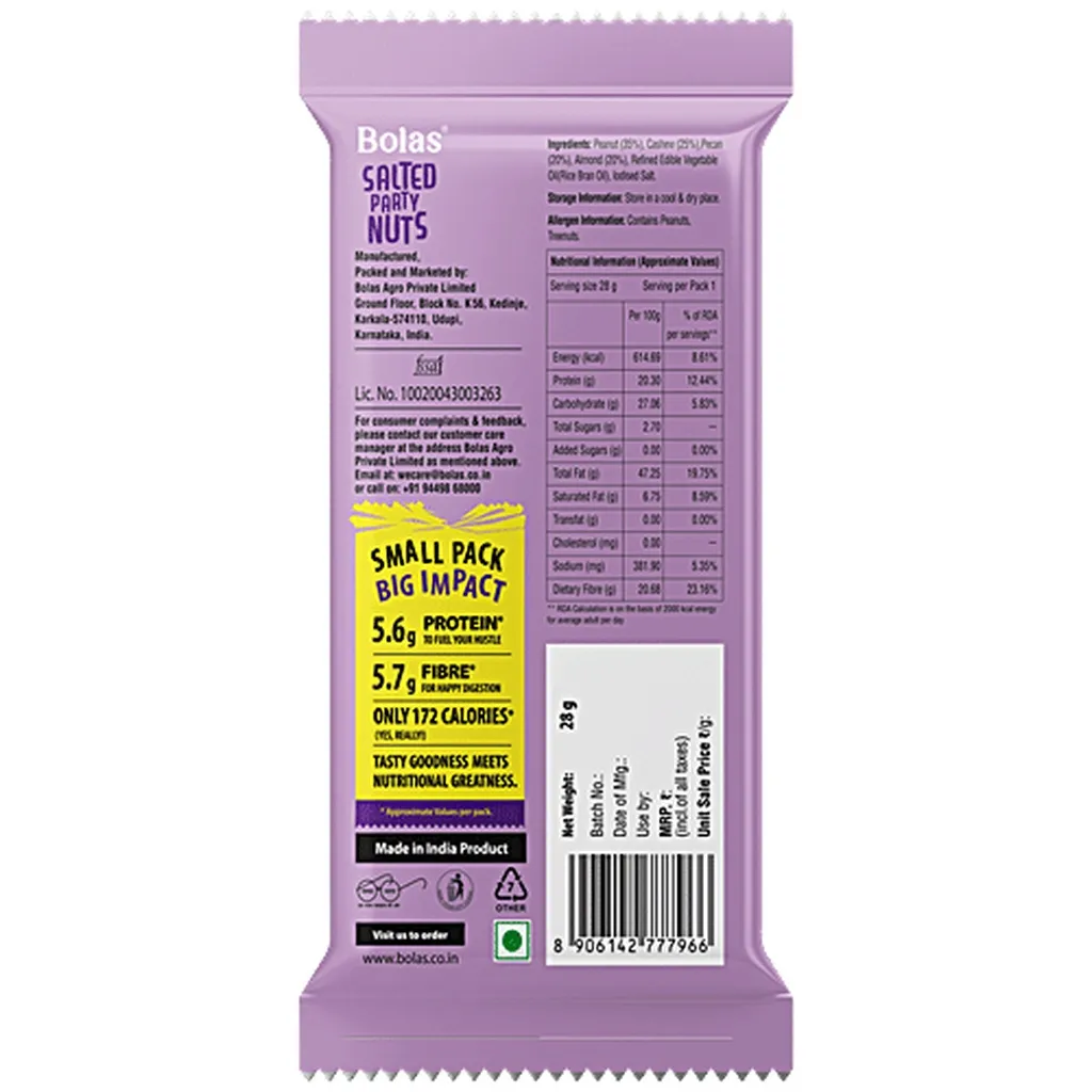Bolas Salted Party Nut Mix 1