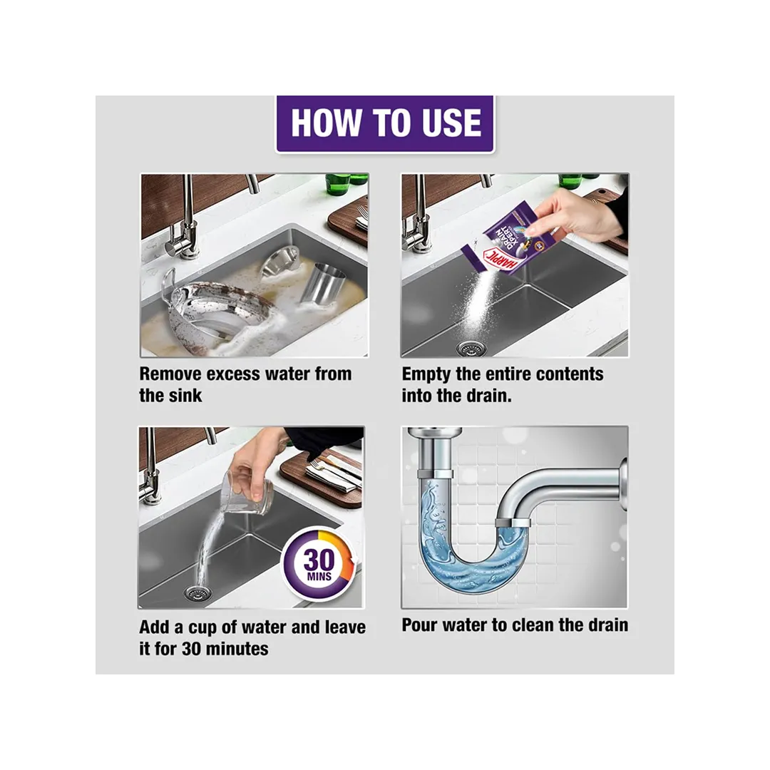 Harpic Drain Cleaning Powder 5