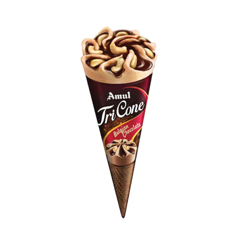 Amul Tricone Belgian Chocolate Ice Cream