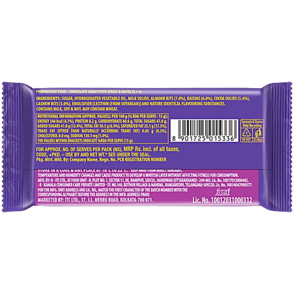 Sunfeast Fantastik Fruit & Nut Bar 1