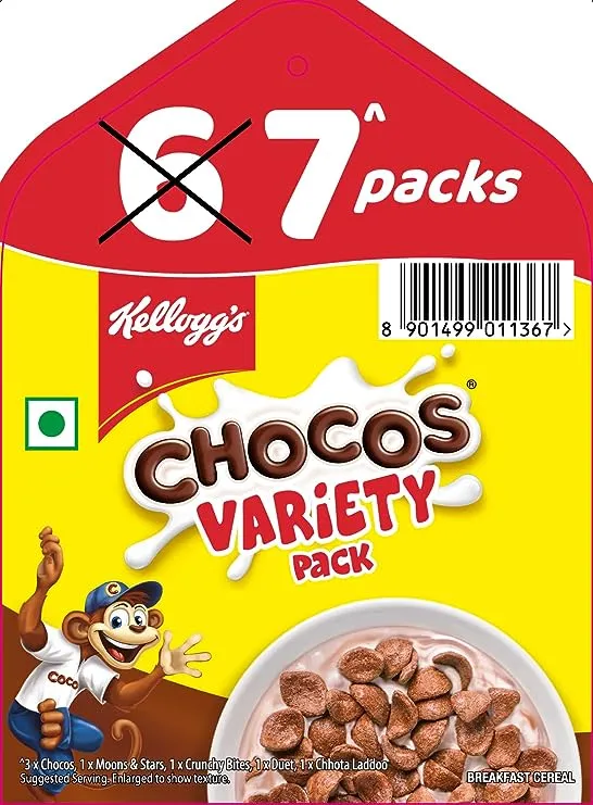 Kellogg's Chocos Variety - Pack of 6 3