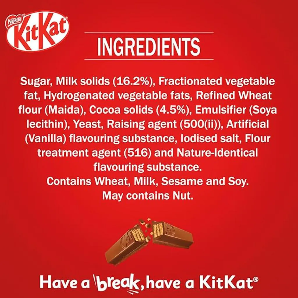Nestle Kitkat 4 Finger Chocolate Bar 2