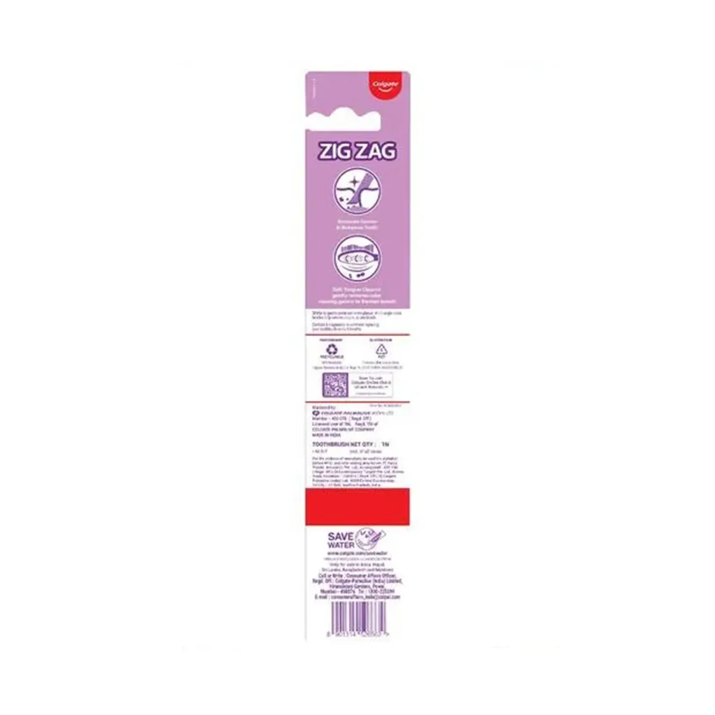Colgate Zigzag Medium Toothbrush 1