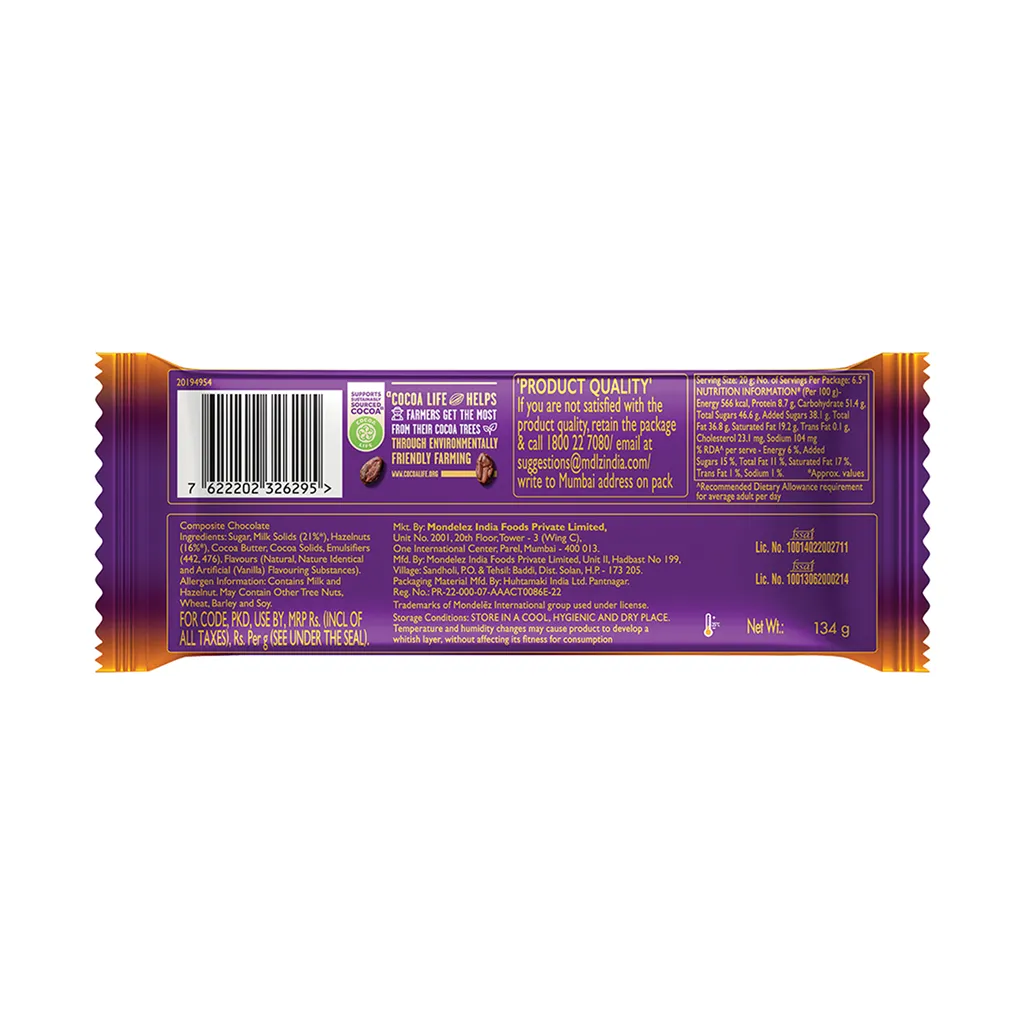 Cadbury Dairy Milk Silk Hazelnut Chocolate Bar 1