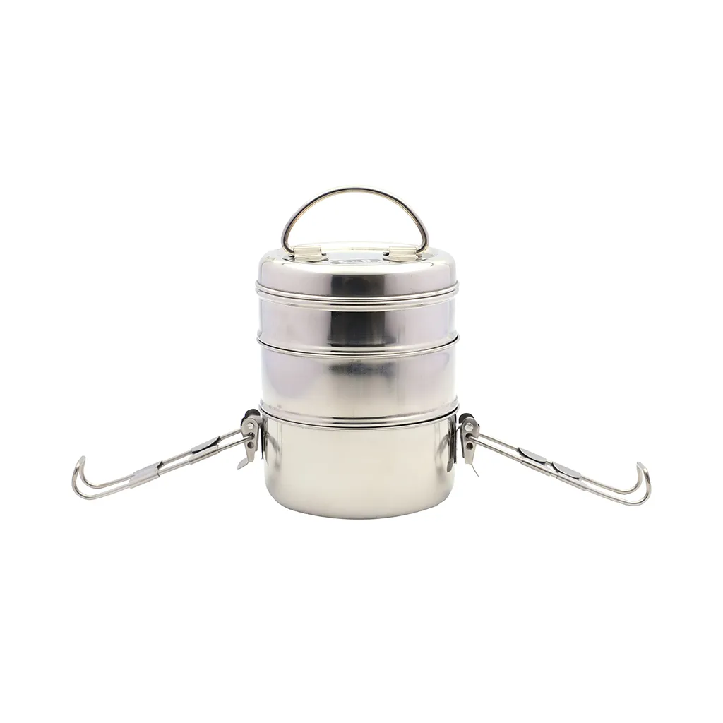 Pratha Clip Stainless Steel 3 Tier Carrier 1