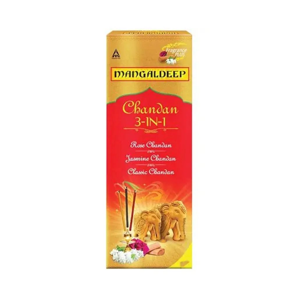 Mangaldeep Chandan 3-In-1 Agarbatti