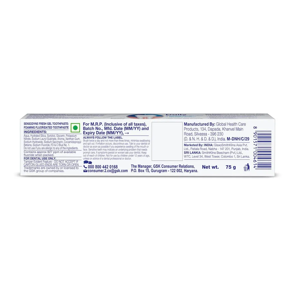 Sensodyne Fresh Gel Toothpaste 1