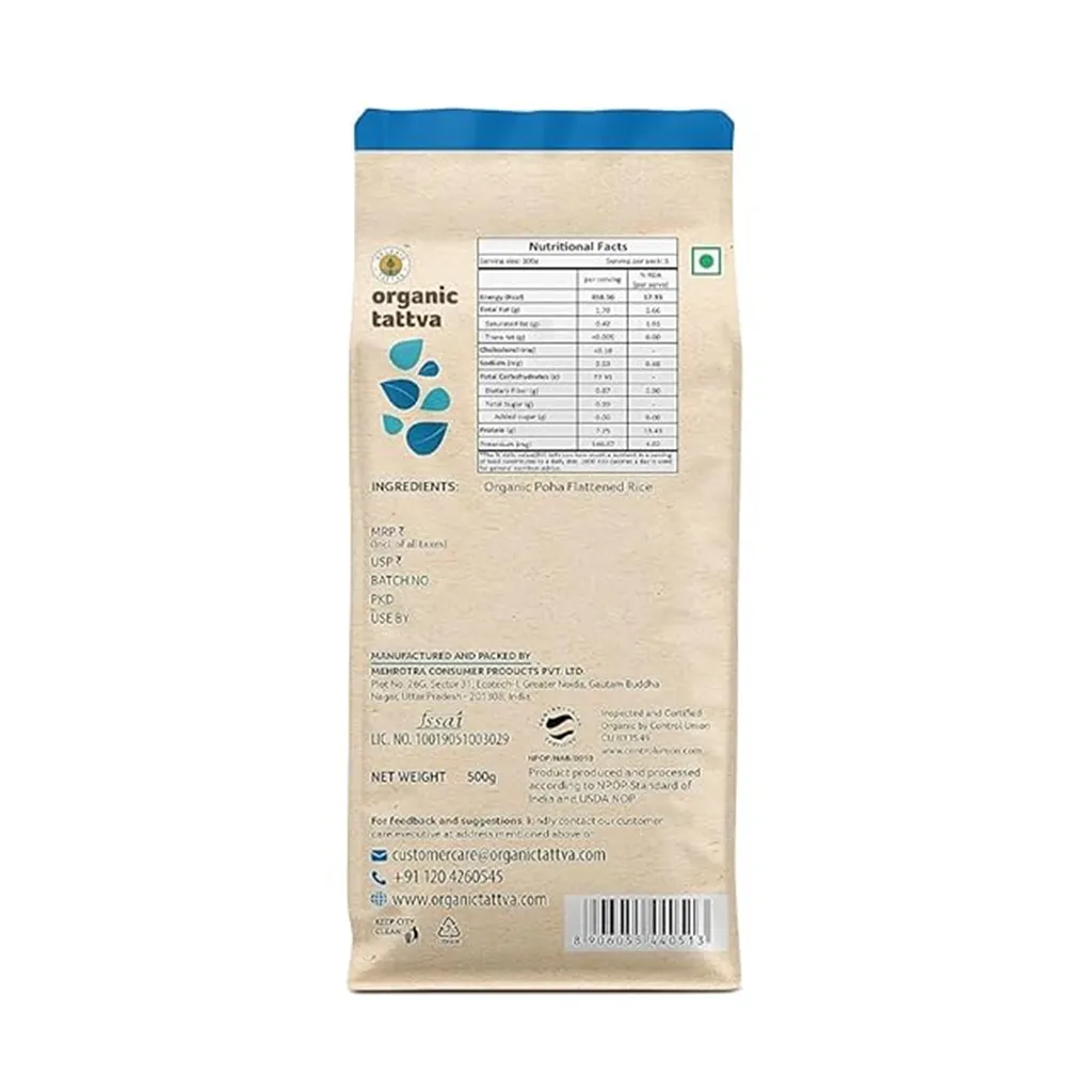Organic Tattva Poha 1