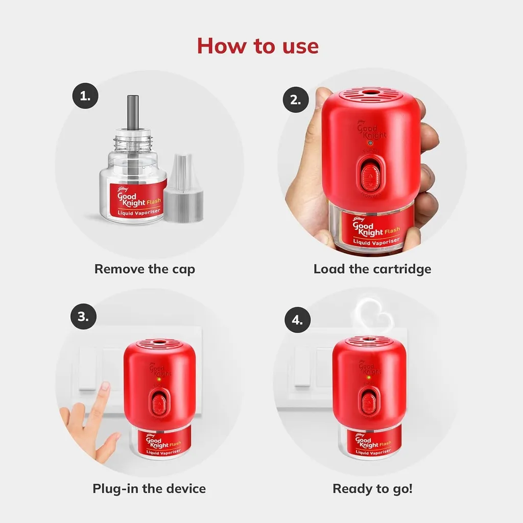 Good Knight Flash Device with Refills 5