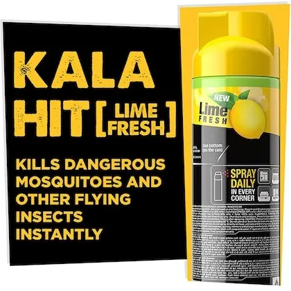 Hit Lime Fresh Mosquitoes & Flies Killing Spray 2