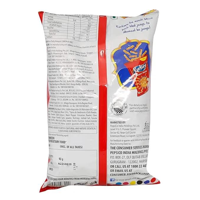 KURKURE NAUGHLY TOMATO 90Gm 1