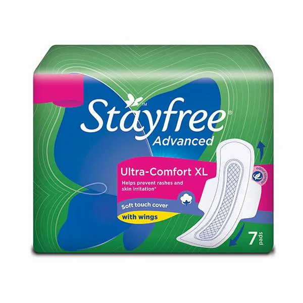 Stayfree Advanced XL Sanitary Pads with Wings