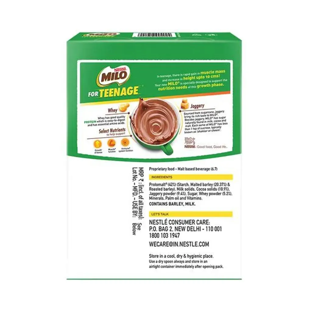 Nestle Milo Drink For Teenager With Whey Protein & Jaggery 1