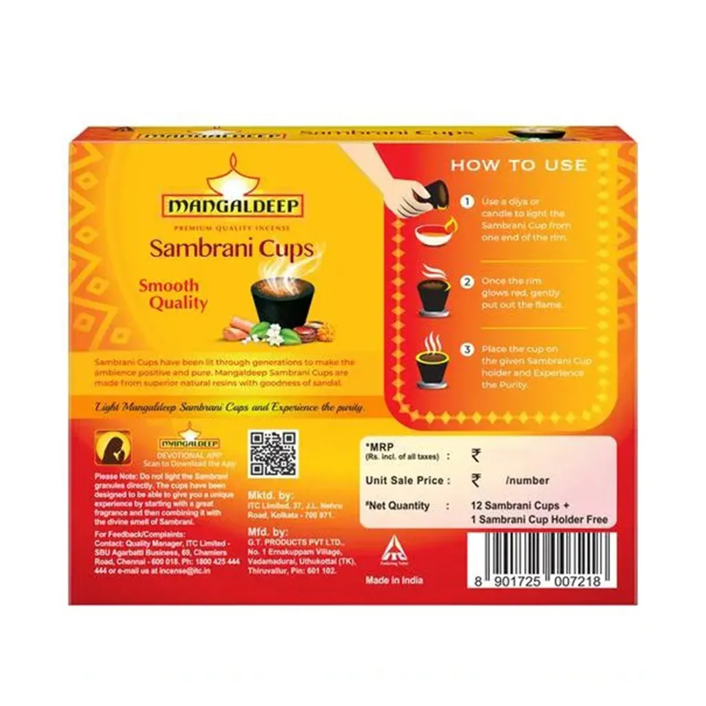 Mangaldeep Sambrani Cups 1