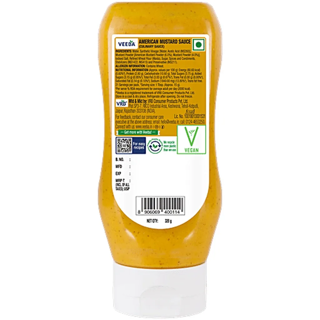 Veeba American Mustard Sauce 1