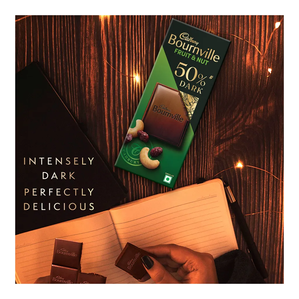 Bournville Fruit & Nut Dark Chocolate Bar 4