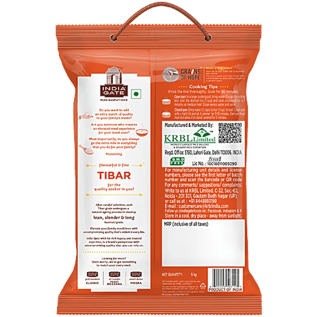 India Gate Tibar Basmati Rice 1