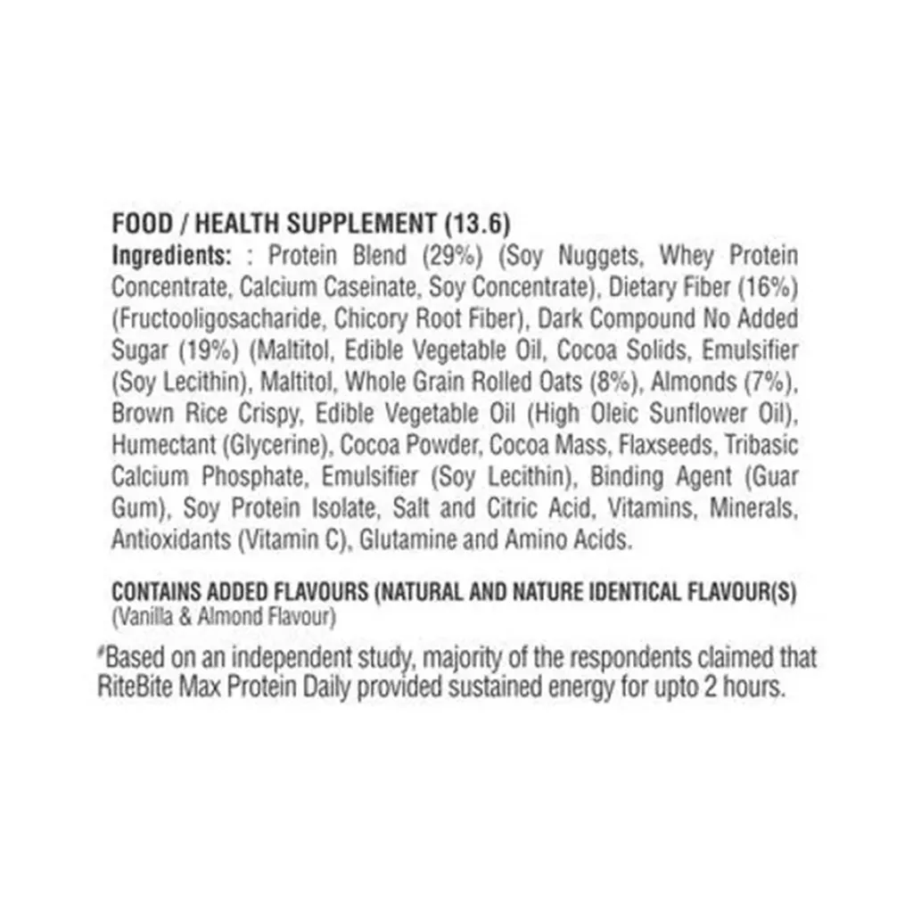 Ritebite Max Protein Daily Choco Almond Bar 2