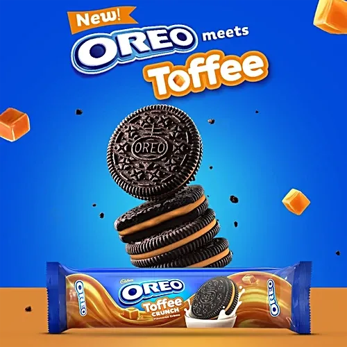 Oreo Toffee Crunch Flavour Creme Sandwich Biscuit 7