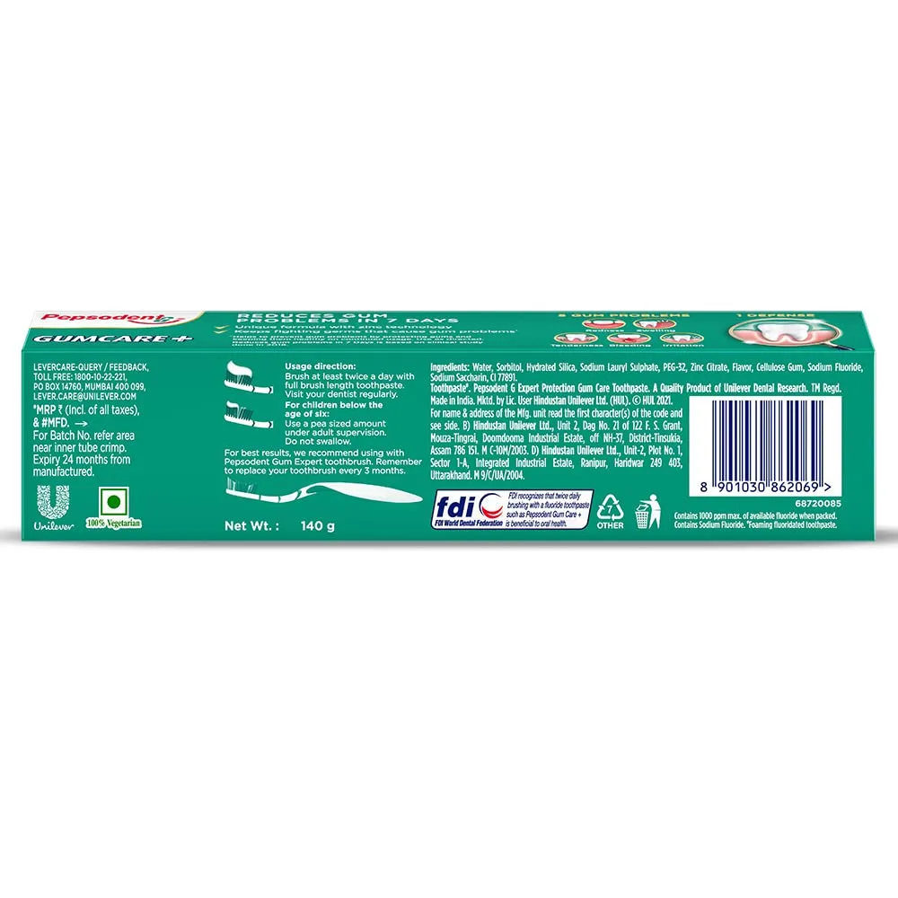 Pepsodent Expert Protection Gumcare Plus Toothpaste 2
