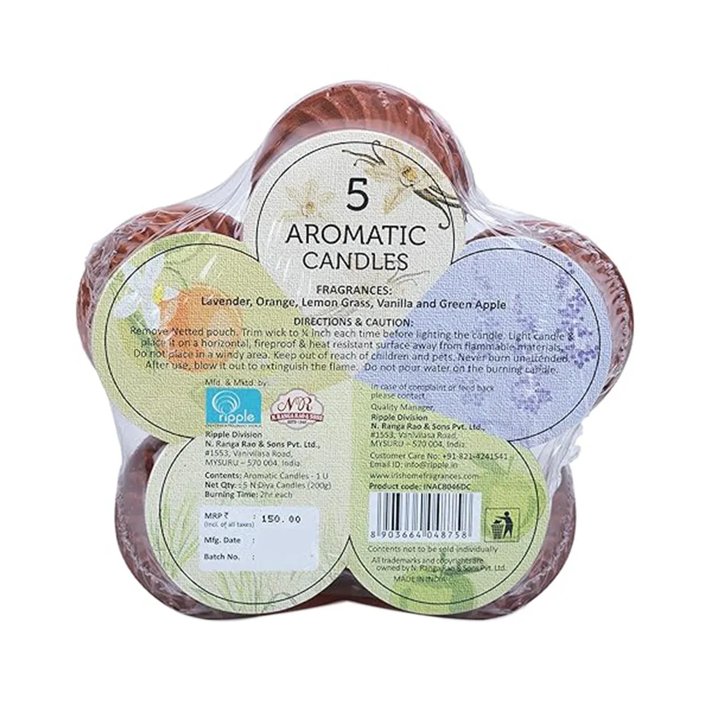Iris Diya Candle - Pack of 5 1