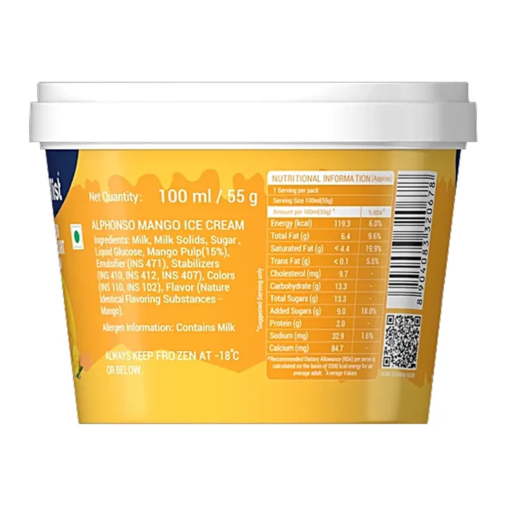 Milky Mist Mango Ice Cream 1