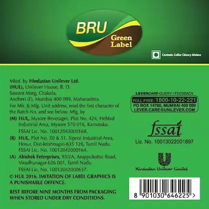 Bru Green Label Filter Coffee 9