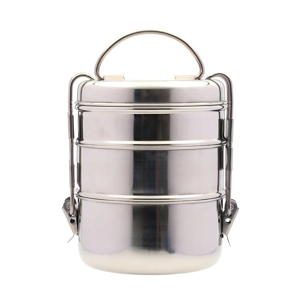 Pratha Clip Stainless Steel 3 Tier Carrier