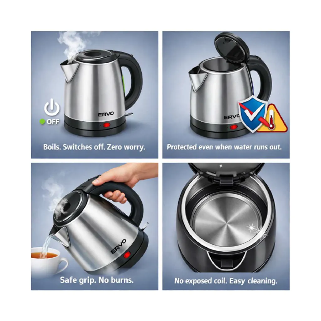 Ervo 1350W Electric Kettle 3