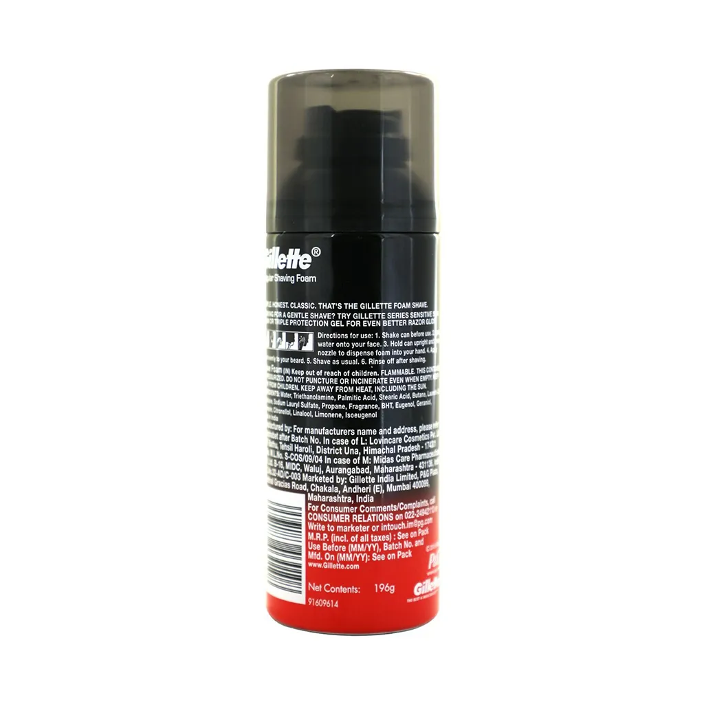 Gillette Classic Regular Pre Shave Foam 1