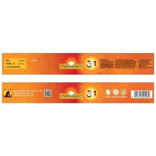 Mangaldeep 3 In 1 Long Lasting Fragrances Agarbattis 1