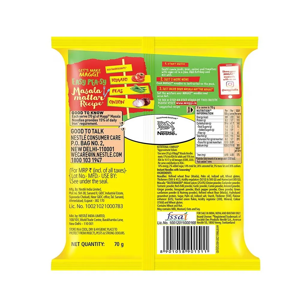 Maggi 2 Minute Masala Noodles 1