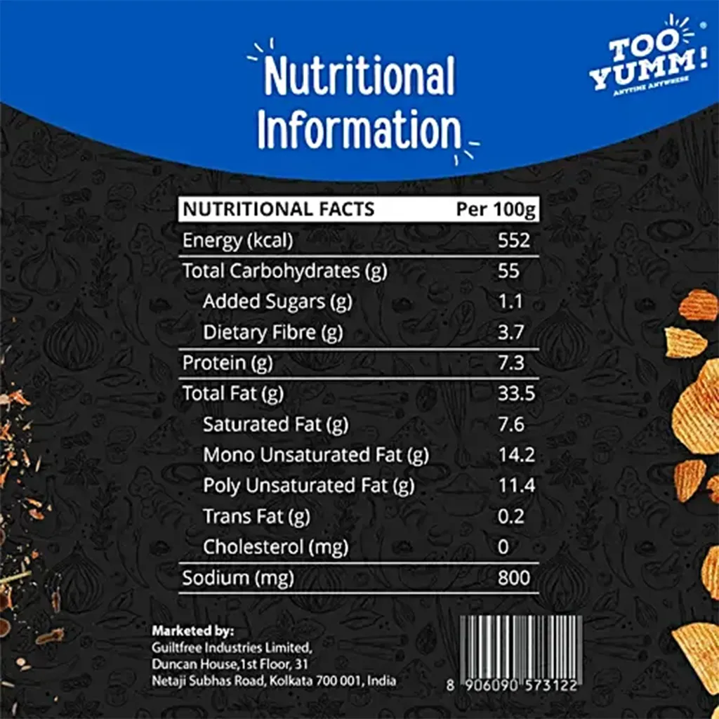 Too Yumm Chips Indian Masala 3