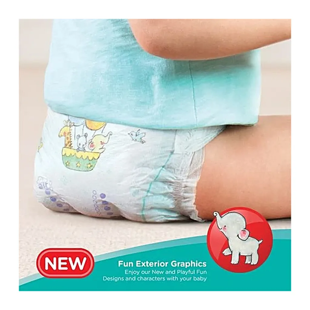 Pampers Happy Skin Diapers Pants M (7-12 Kg) 2