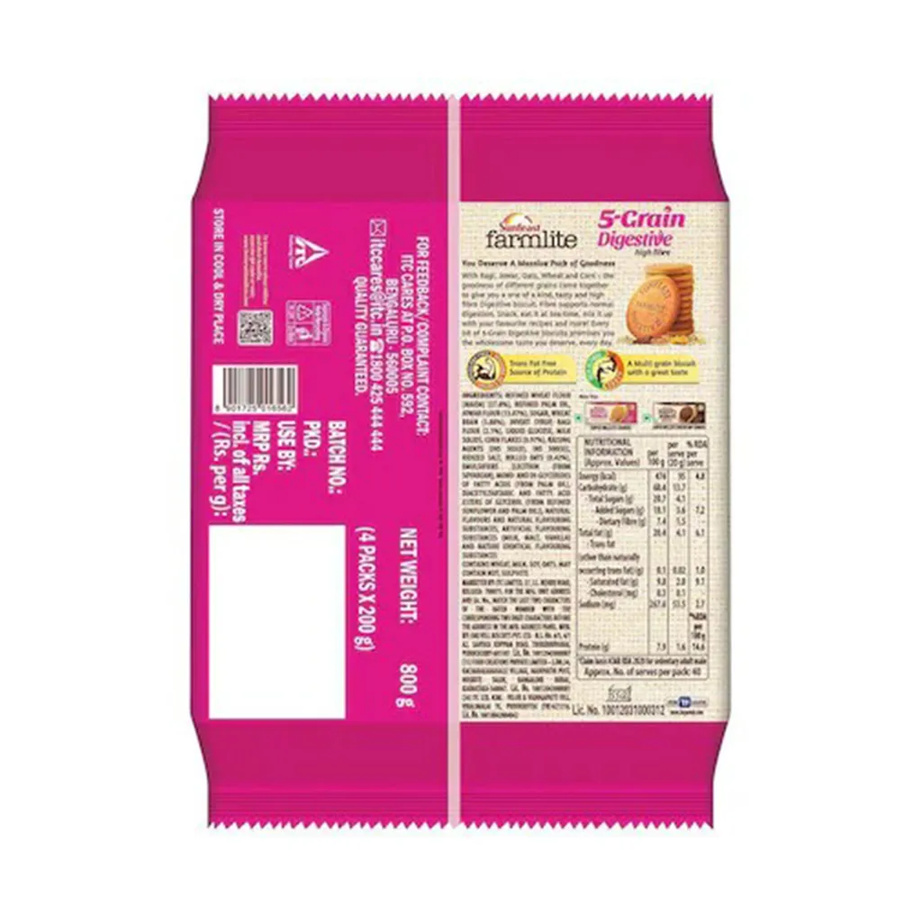 Sunfeast Farmlite 5 Grain Family Pack Biscuits 1