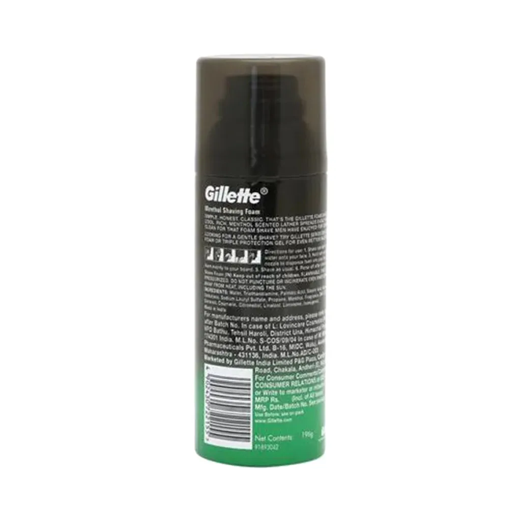 Gillette Classic Menthol Pre Shave Foam 1