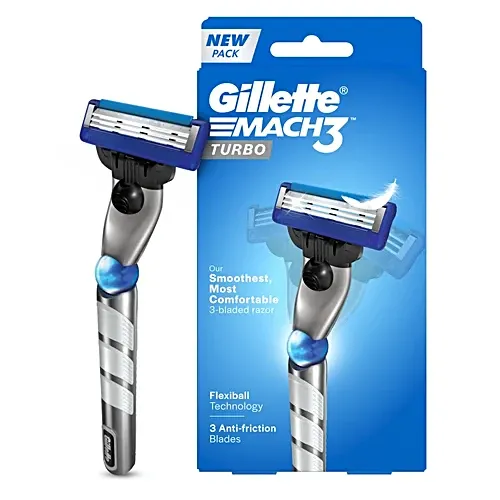Gillette Mach3 Turbo Men’s Razor with Flexball Technology 2