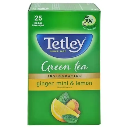 Tetley Ginger Mint & Lemon Green Tea 9