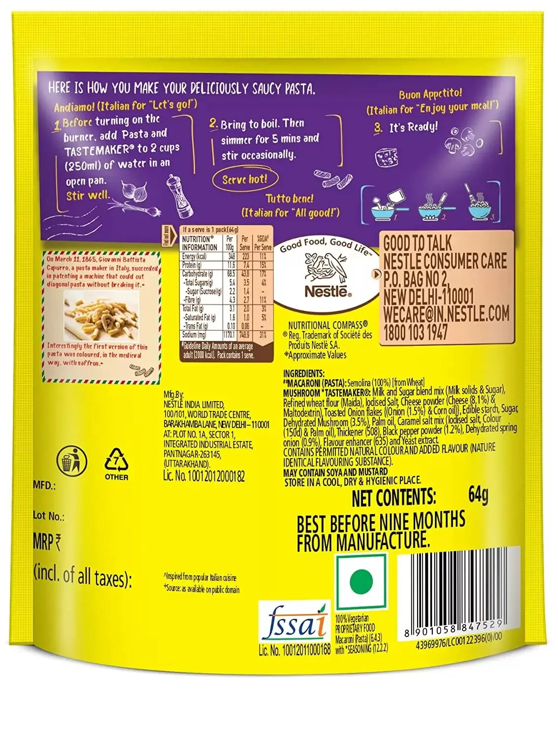 Maggi Pazzta Mushroom Penne 1