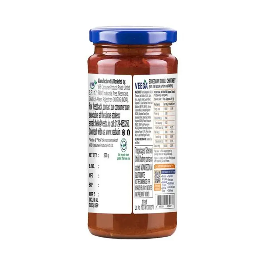 Veeba Schezwan Chilli Chutney 1