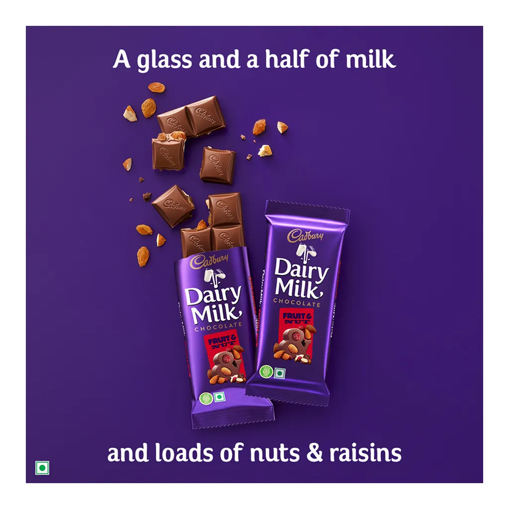 Cadbury Fruit & Nut Chocolate Bar 4