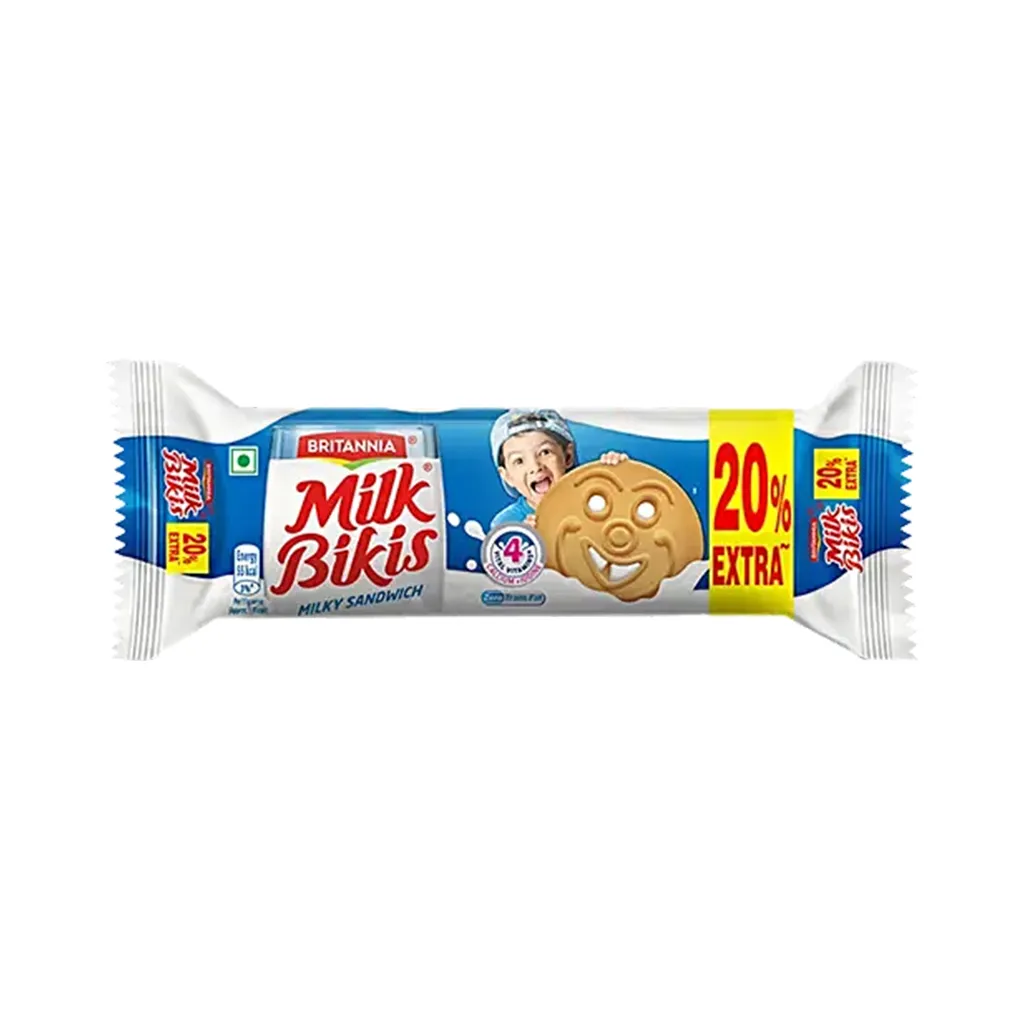 Britannia Milk Bikis Milky Sandwich Biscuits