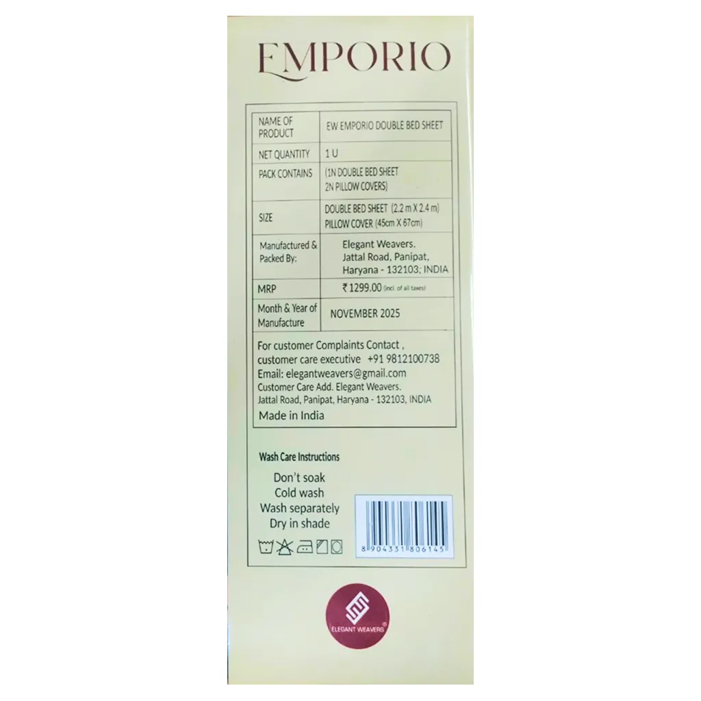 EW Emporio Double Bedsheet  5