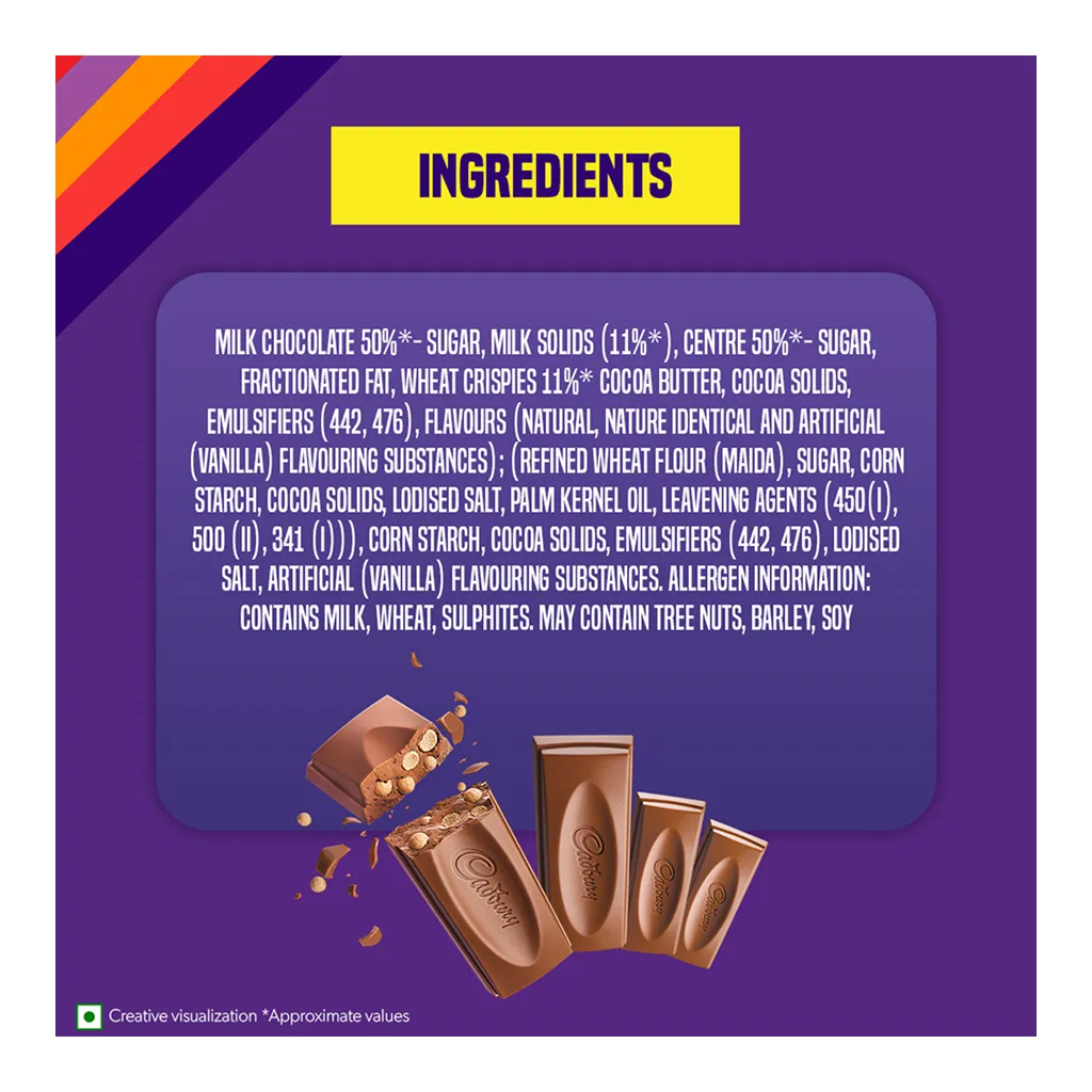 Cadbury Dairy Milk Crispello Chocolate Bar 2