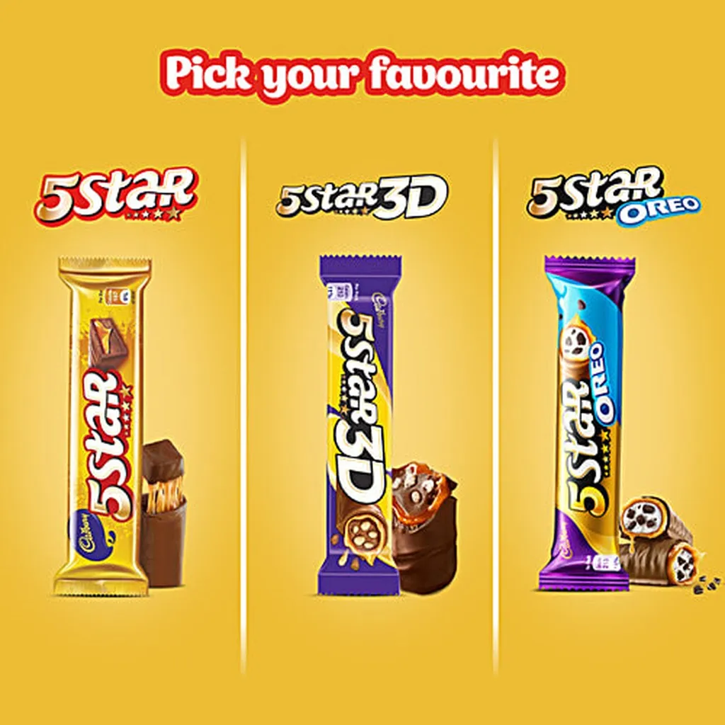 Cadbury 5 Star Chocolate Bar 8