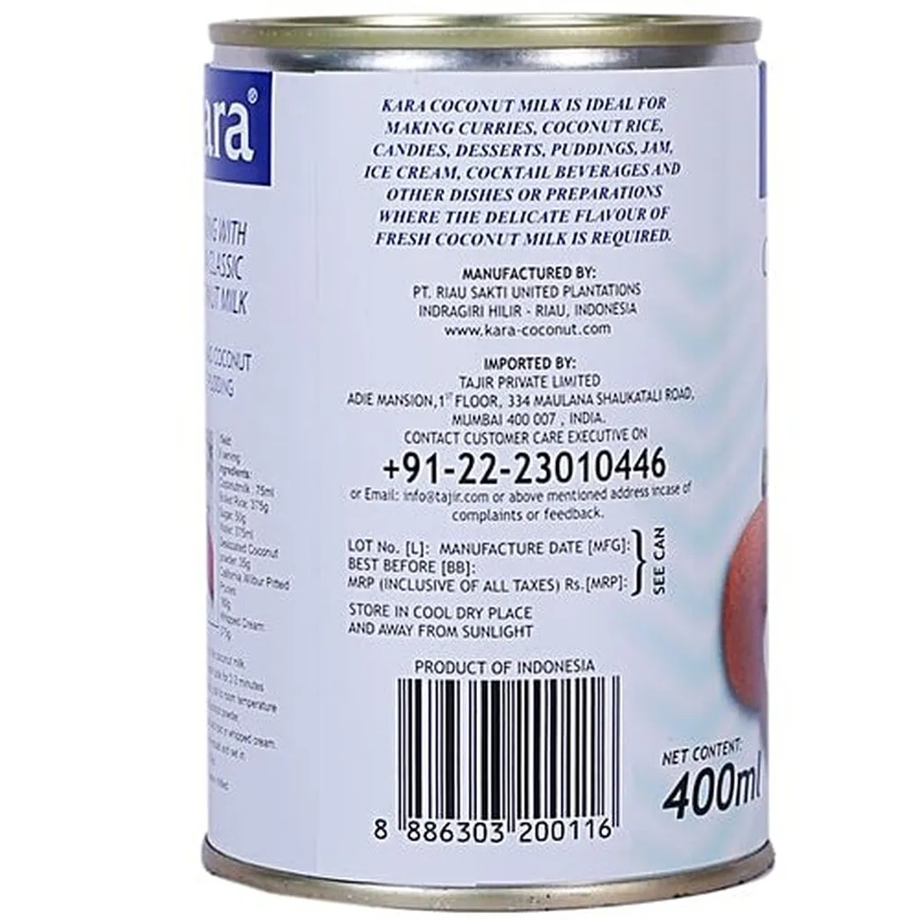 Kara Coconut Milk Classic 400ml 1